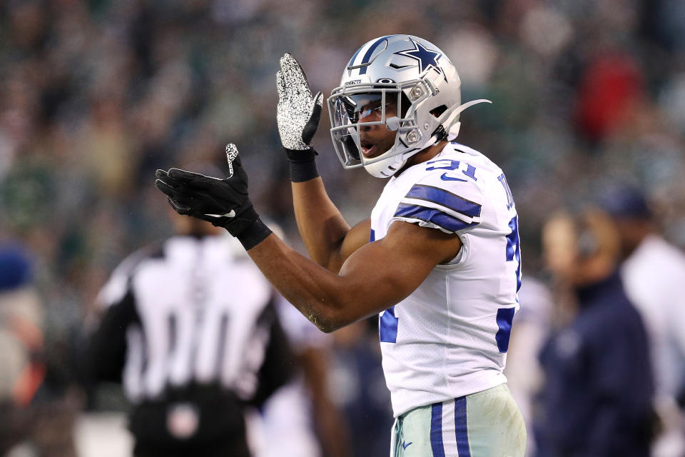 Byron Jones is reportedly now the highest-paid cornerback in football. (Patrick Smith/Getty Images)