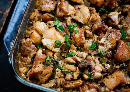 <strong>Get the <a href="http://www.simplyrecipes.com/recipes/chicken_and_rice_casserole/">Chicken And Rice Casserole recipe</a> from Simply Recipes</strong>