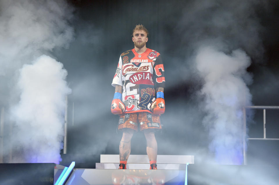 Jake Paul before his match against Tyron Woodley.