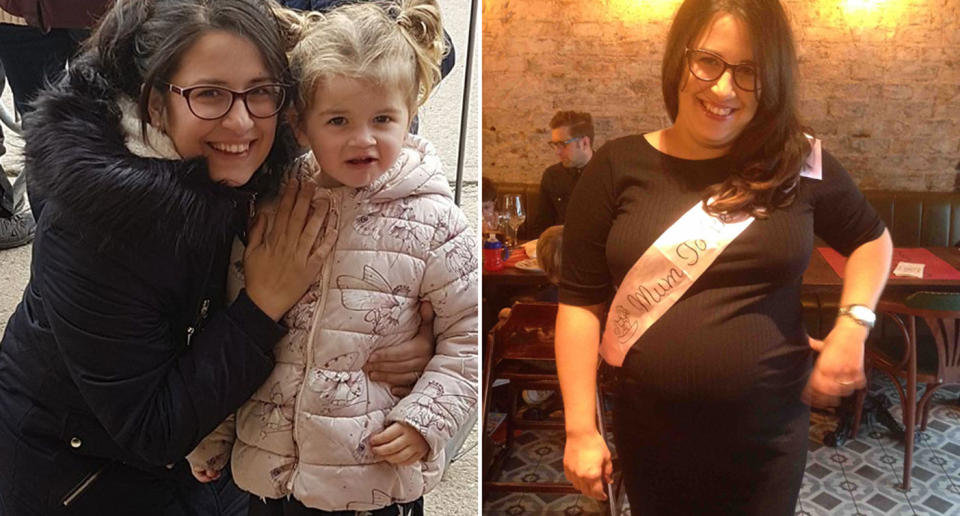 Anna Alessandro, 32, of Middlesborough in England, said she found a lump in her breast in July 2017 but it was put down to her pregnancy. It turns out she had a tumour. Source: GoFundMe/ Anna's Fight