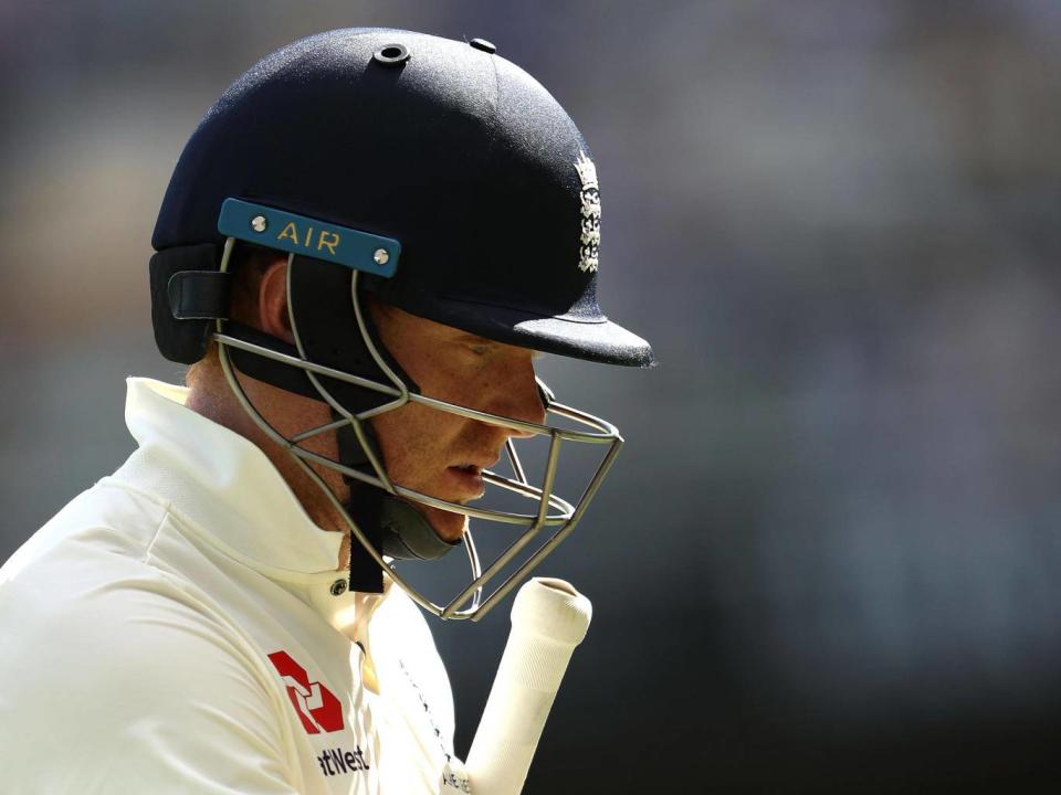 Jonny Bairstow leaves the field after being dismissed by Mitchell Starc (Getty)