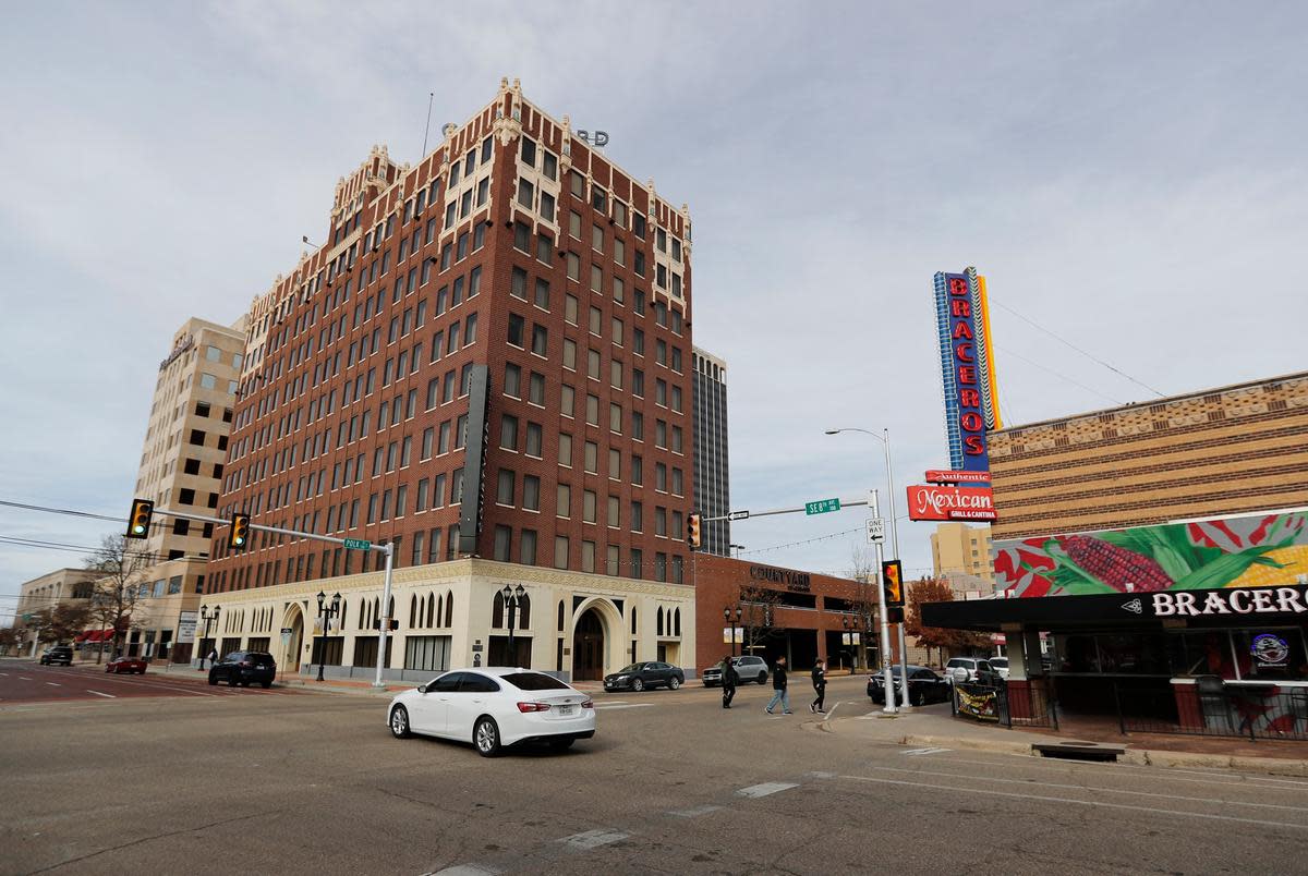 View of Downtown Amarillo on Dec. 19, 2023.