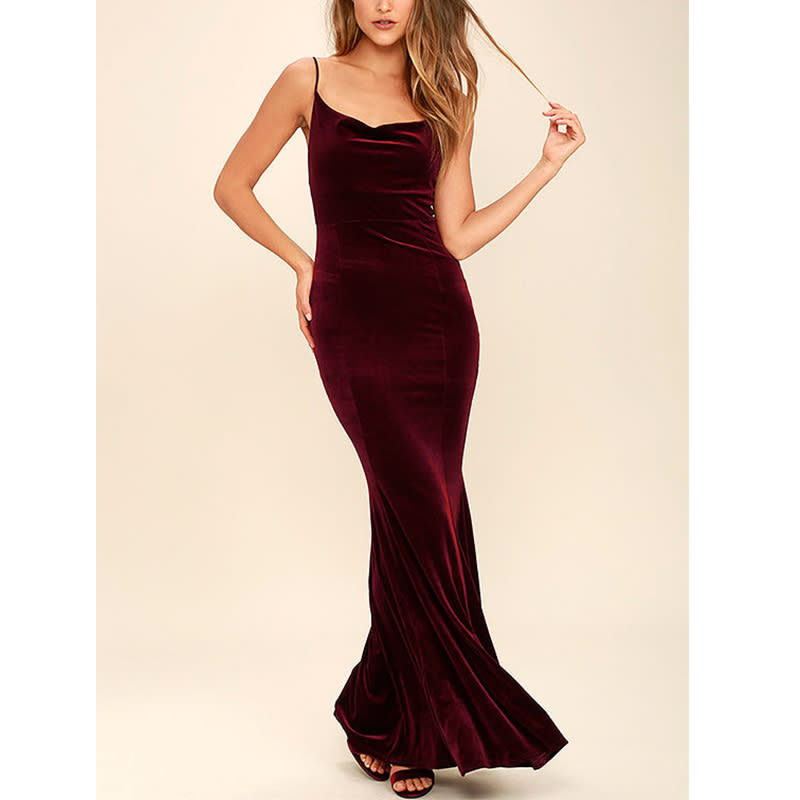 <p>Can't get enough of velvet? This regal maxi is elegant, luxe and timeless.</p> <p><a rel="nofollow noopener" href="https://www.lulus.com/products/sorceress-burgundy-velvet-maxi-dress/404502.html" target="_blank" data-ylk="slk:Lulus Sorceress Velvet Maxi Dress;elm:context_link;itc:0;sec:content-canvas" class="link ">Lulus Sorceress Velvet Maxi Dress</a>, $68</p>