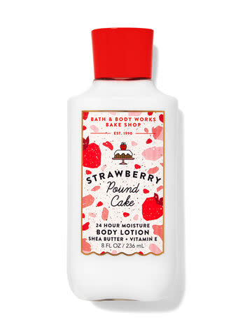 Bath and Body Works Strawberry Pound Cake Body Lotion. Image via Bath and Body Works