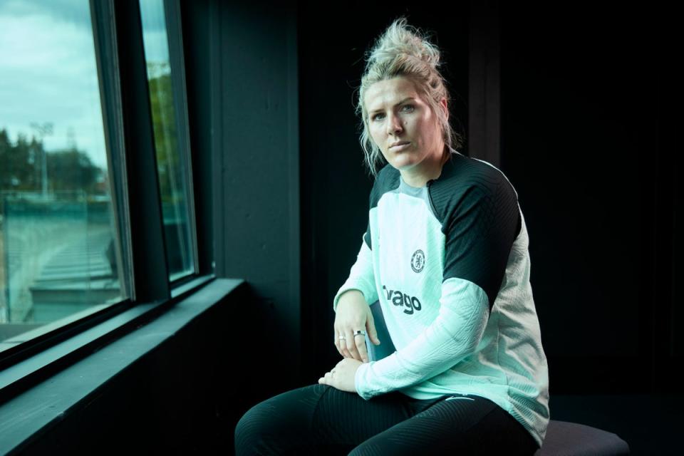 Millie Bright photographed at Chelsea’s training ground. (Matt Writtle)