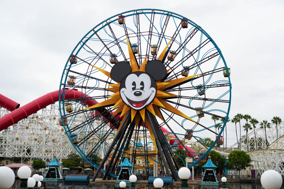 The Incredicoaster and Pixar Pal-A-Round seen at Disney California Adventure Park on Sept. 6, 2023.