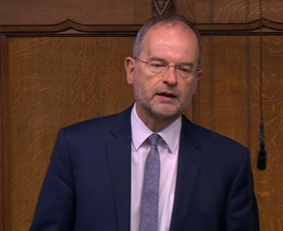 Paul Blomfield speaks during Prime Minister's Questions in the House of Commons, London.