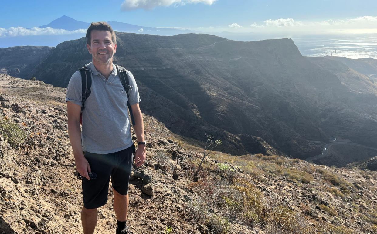 Ben Ross enjoying a hike on La Gomera