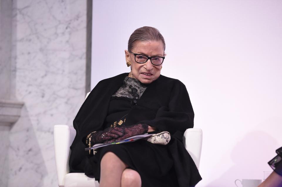 Ruth Bader Ginsburg at the DVF Awards in February 2020