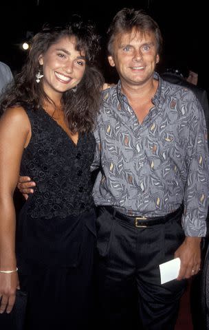 <p>Ron Galella, Ltd./Ron Galella Collection via Getty</p> Pat Sajak and wife Lesly Brown in 1992