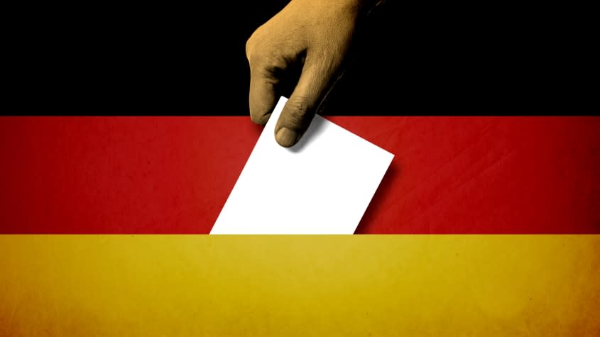 The German flag.