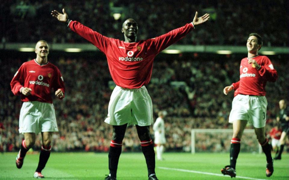 Andy Cole in his Man Utd playing days - Credit: Getty Images