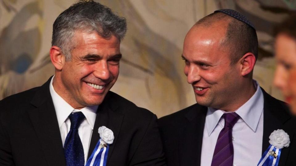 Yair Lapid y Naftali Bennett.