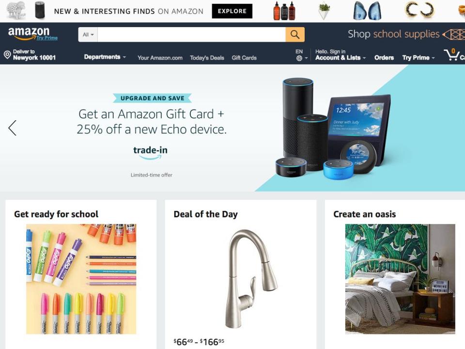 amazon homepage 2