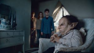 Warwick Davis in <em>Harry Potter and the Deathly Hallows: Part 2.</em>