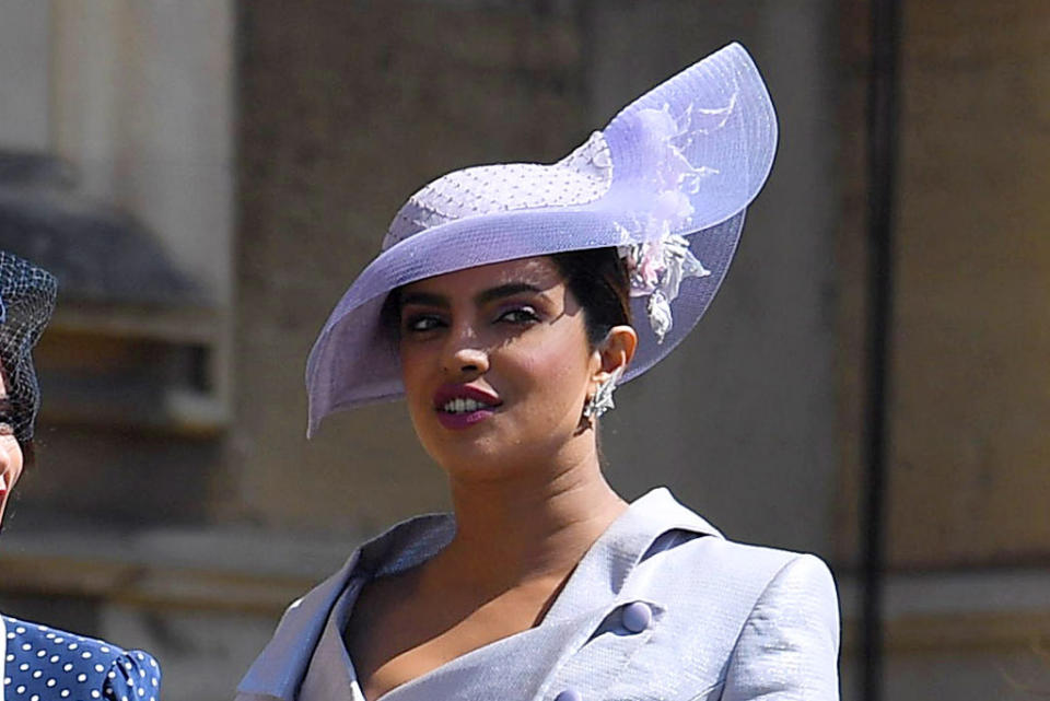 Priyanka Chopra Takes the Clear Shoe Trend to the Royal Wedding