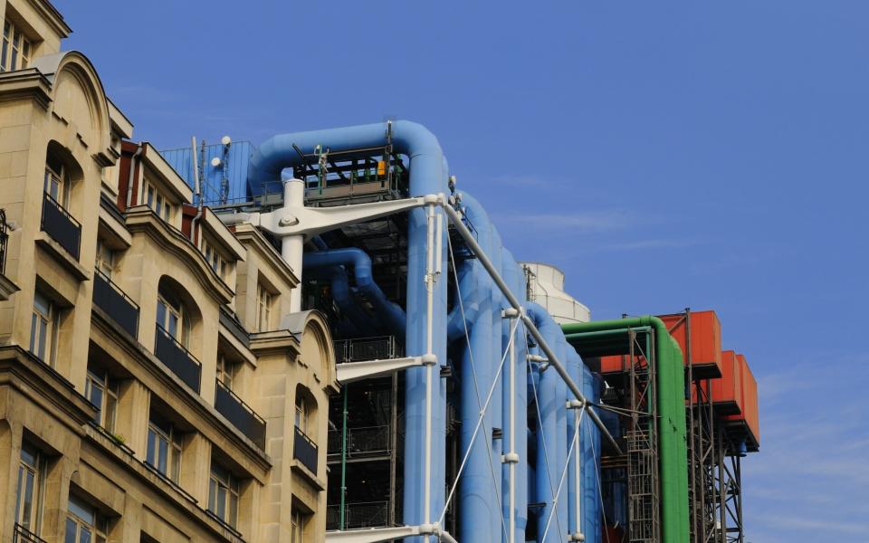 Controversial: the Pompidou Centre, designed by Richard Rogers and Renzo Piano - Getty