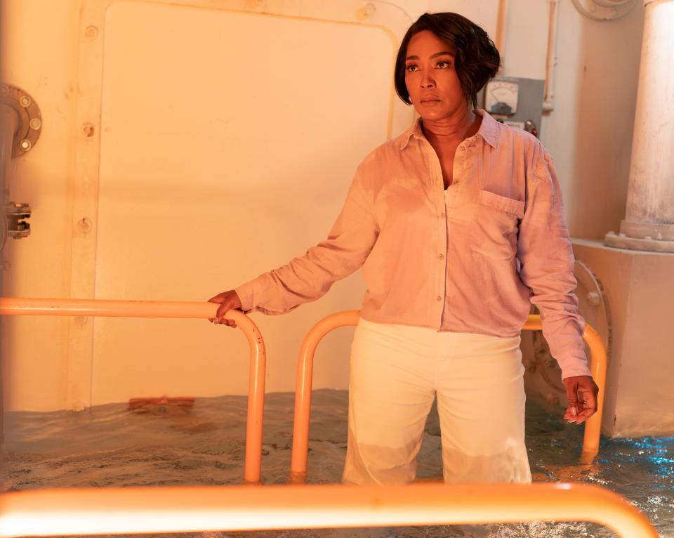 Angela Bassett spent 12-hour days in the water shooting the honeymoon from hell in "9-1-1."