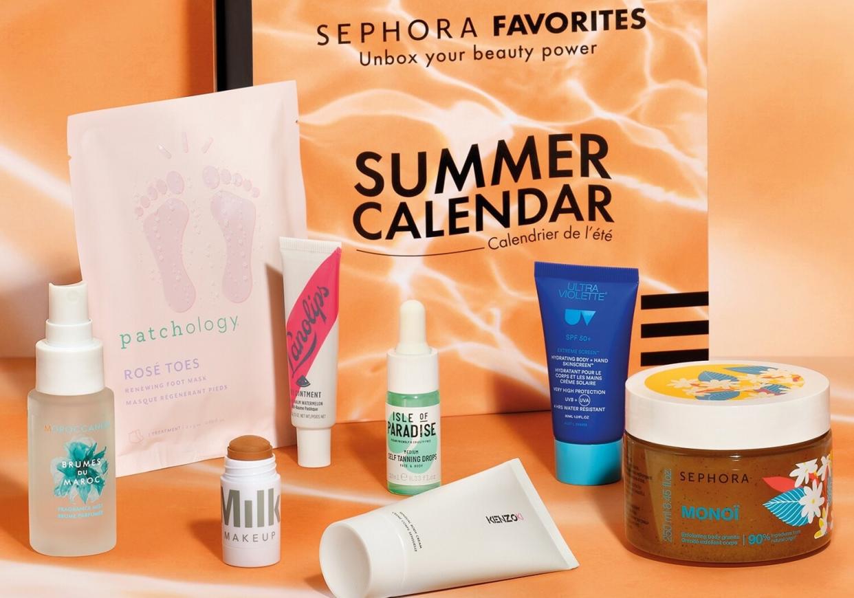 Sephora présente son tout premier calendrier de l'été, pour patienter jusqu'aux vacances. (Photo : Sephora)