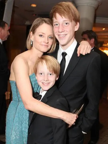 <p>Eric Charbonneau/WireImage</p> Jodie Foster, Christopher Foster and Charlie Foster at Sony Pictures Golden Globes Party on January 15, 2012 in Beverly Hills, California.