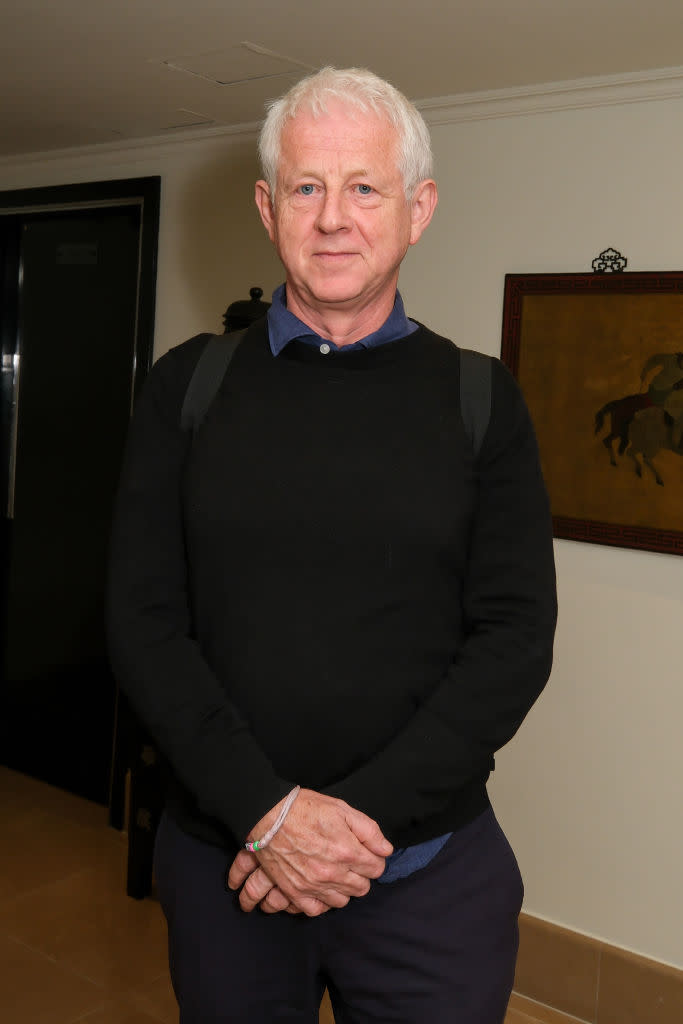 Richard Curtis, pictured in October 2022, wrote and directed the romantic comedy. (Photo: David M. Benett/Dave Benett/Getty Images for Netflix)