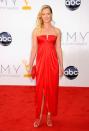 “Boardwalk Empire’s” Gretchen Mol was red hot in a vintage Valentino Haute Couture gown from the ‘70s.