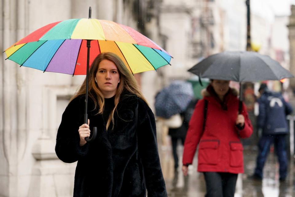 The Met Office has advised people to check if they are at risk of flooding (Jordan Pettitt/PA Wire)