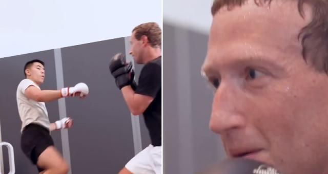 Mark Zuckerberg spars with UFC fighter Khai Wu