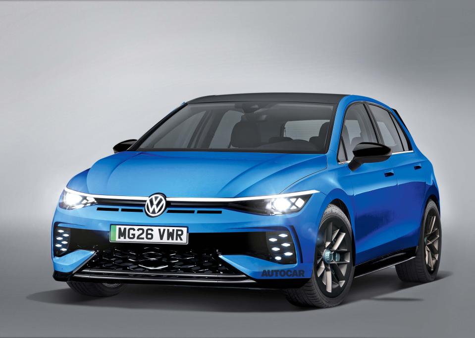 Volkswagen Golf R 9 render front three quarter (1)