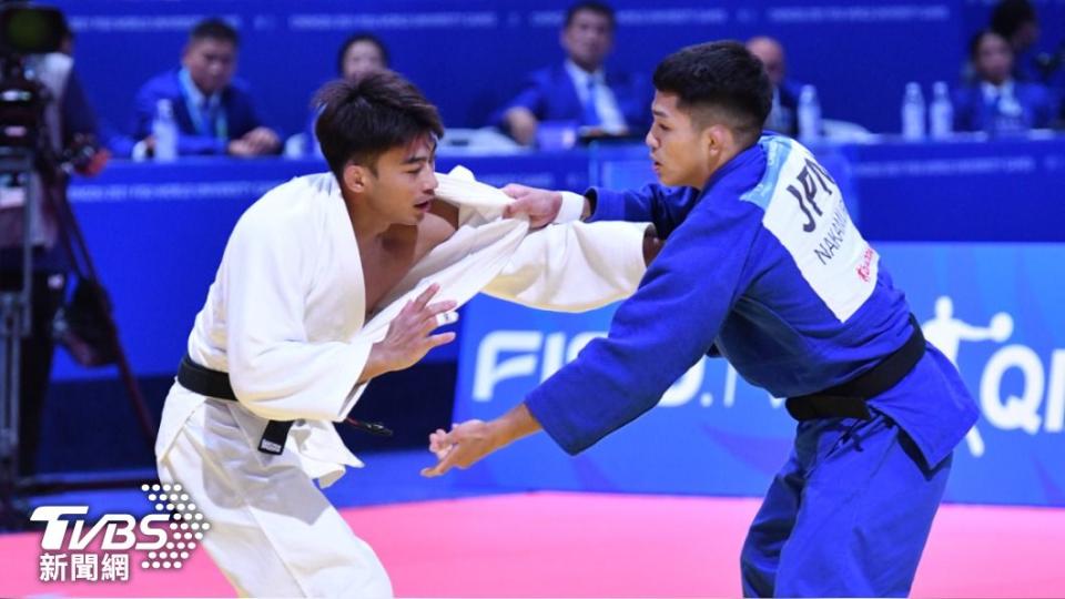 楊勇緯決賽對戰日本選手中村太樹。（圖／胡瑞麒攝）