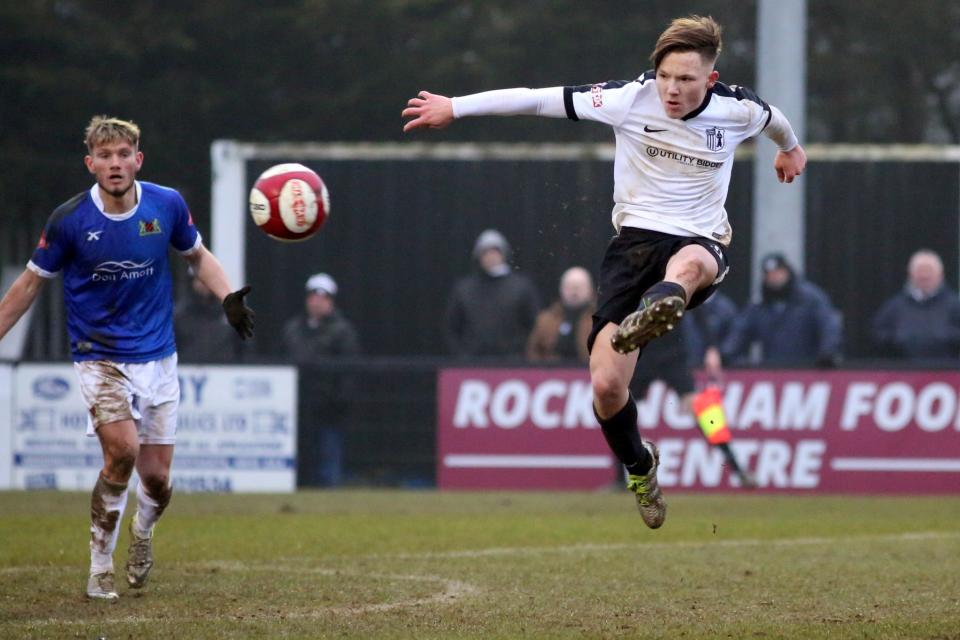 Ben Milnes netted Corby Town's winning goal