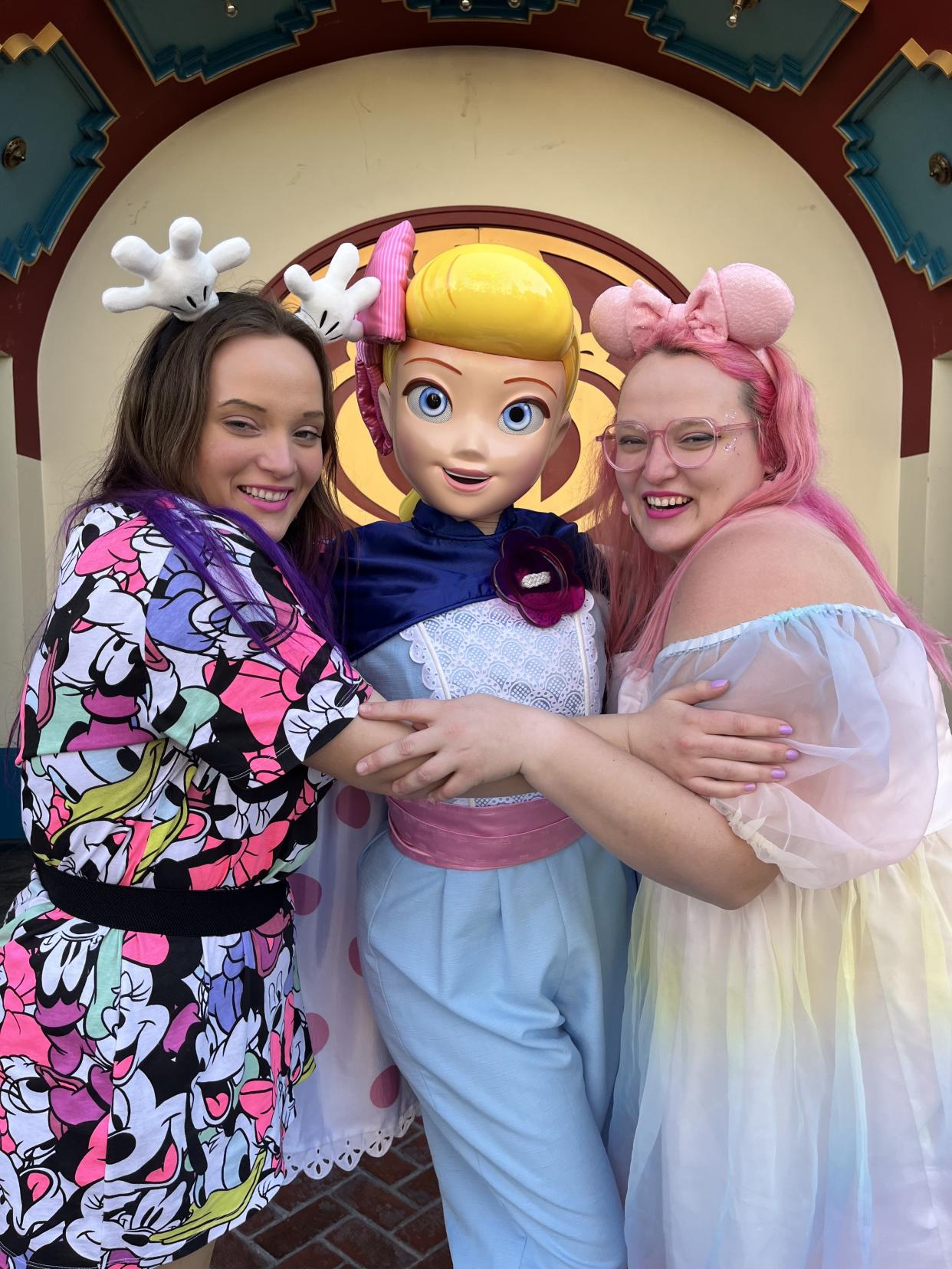 Getting up close and personal with characters like Bo Peep made our trip to Disneyland worth it. (Photo: Casey Clark)