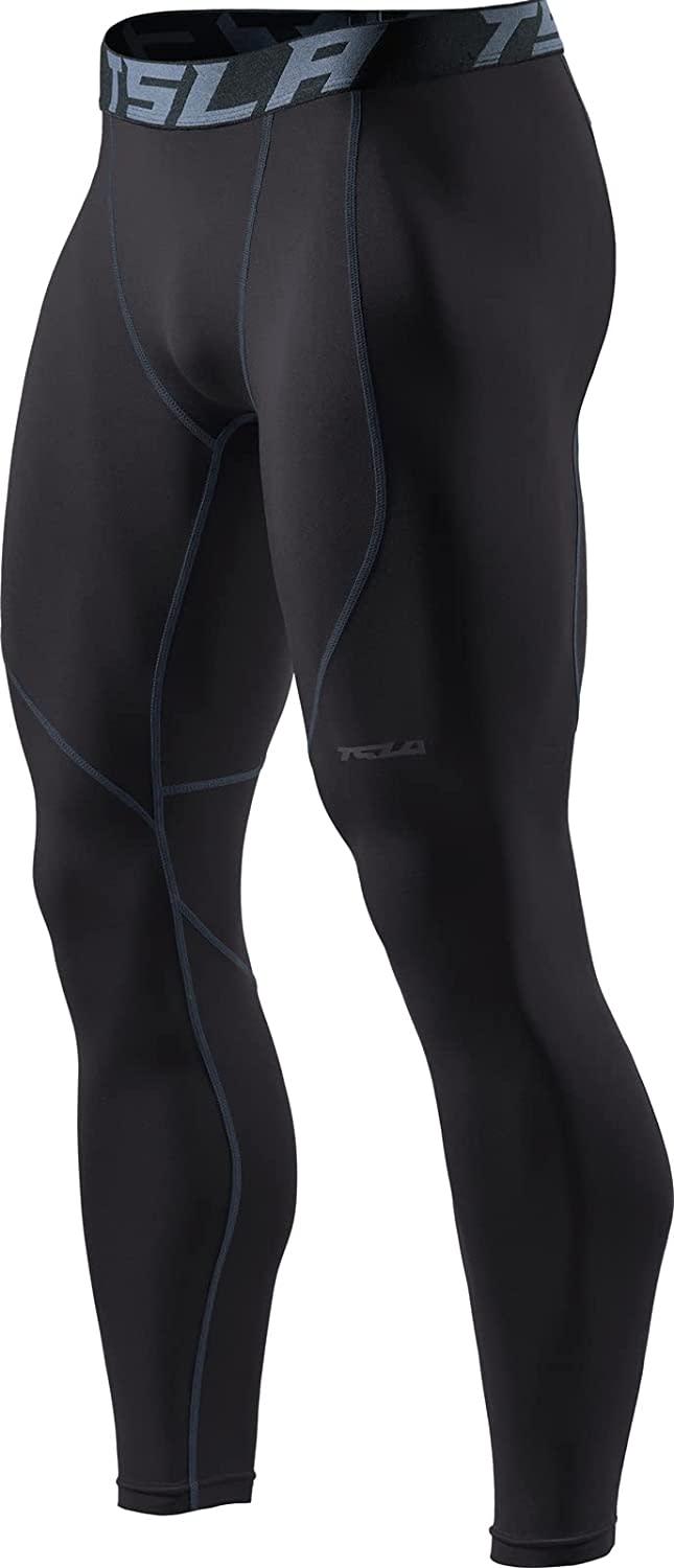 TSLA Men's Thermal Compression Pants; best budget compression pants for men