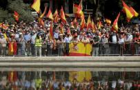 Demonstration against Spanish government's plan to pardon Catalan politicians, in Madrid