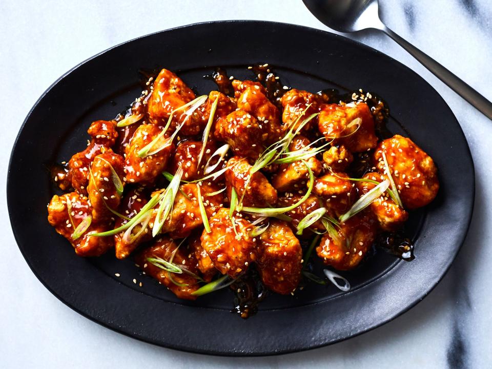 Air-Fried General Tso’s Chicken