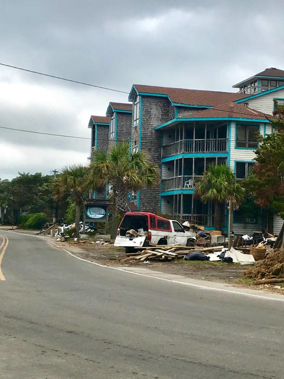 Hurricane Dorian hit the Outer Banks as a Category 1 hurricane in September 2019, leaving homes uninhabitable and severe damage across Ocracoke Island.