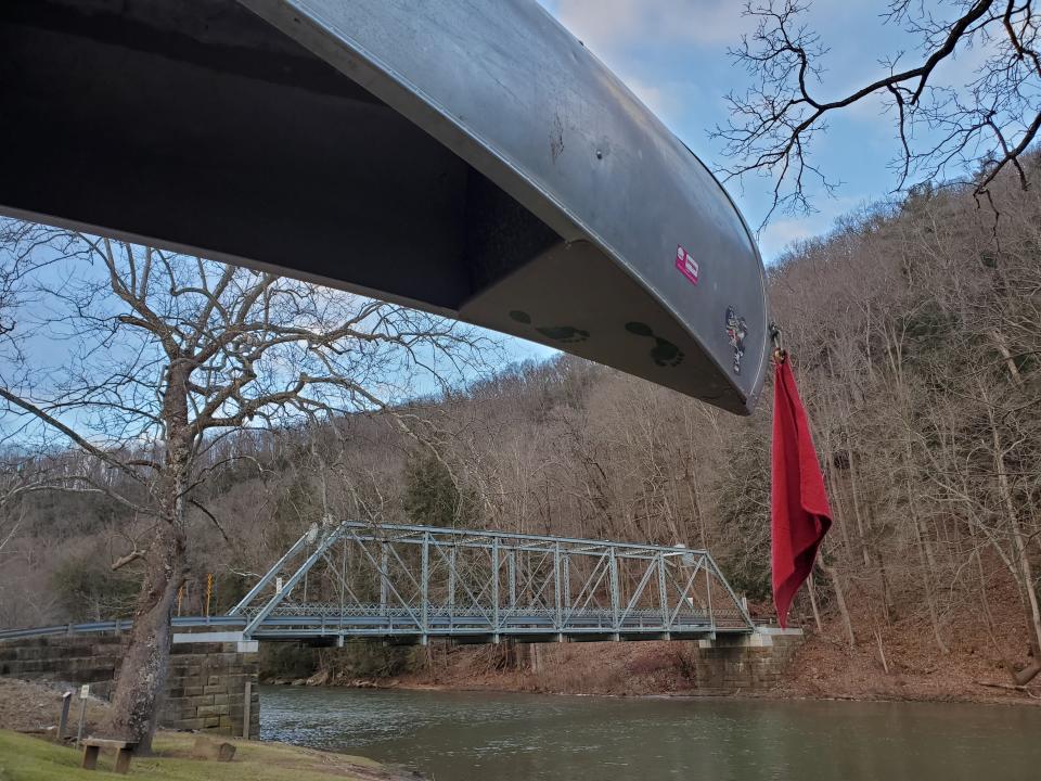 Didn’t use my canoe on this trip, but I plan to return to Little Beaver Creek when paddling conditions are better. If the water’s too high, it can be dangerous. When it’s too low, paddlers could find themselves doing more wading than floating. The scenery is stunning and the water quality exceptional for Ohio, so it would be worth waiting for optimum conditions.