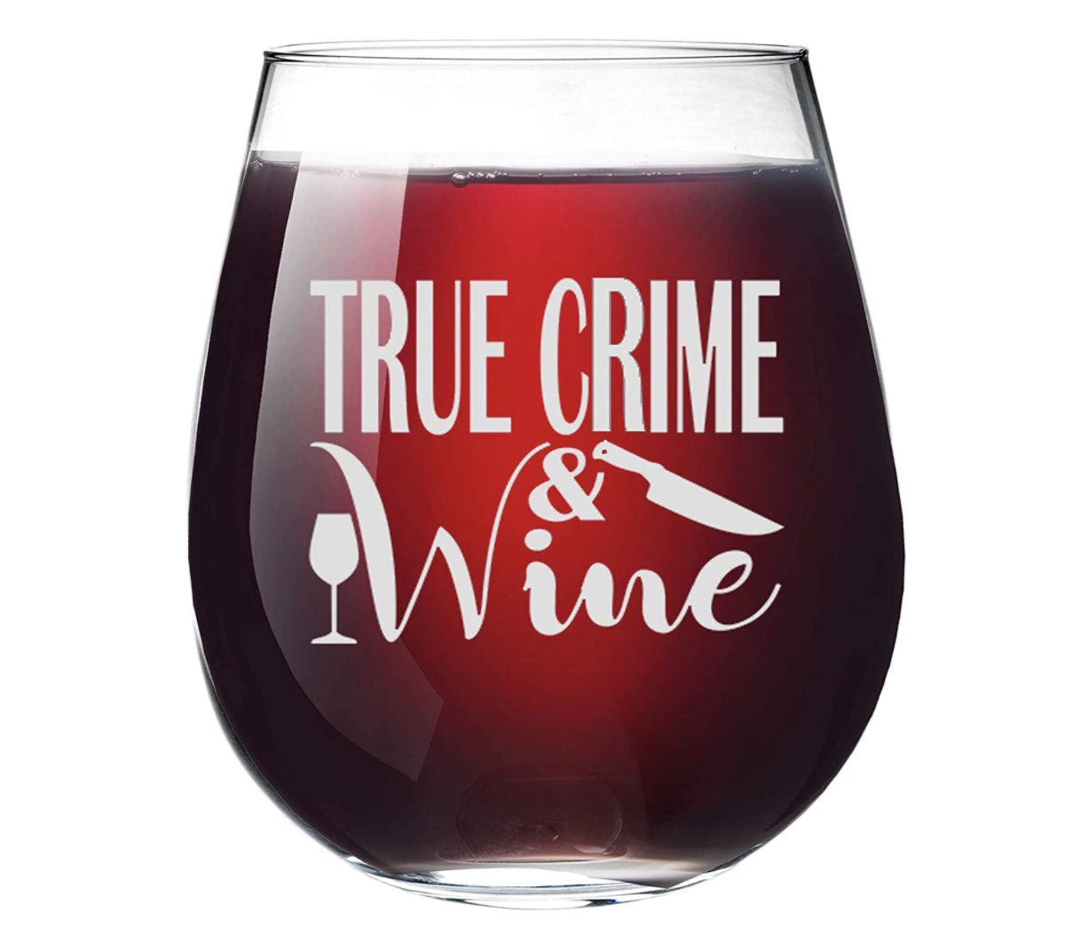 True Crime & Wine Glass Tumbler