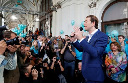 Final campaign rallies ahead of Austria's parliamentary election in Vienna