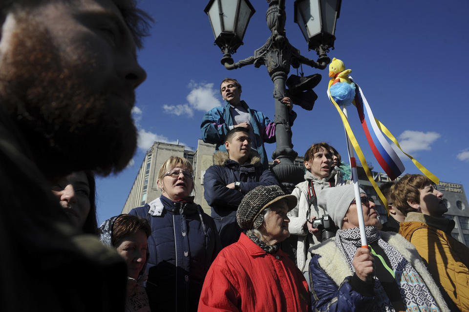 Protests nationwide bring thousands to Russia’s streets