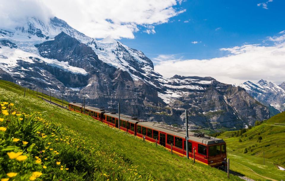 the jungfrau railway in switzerland