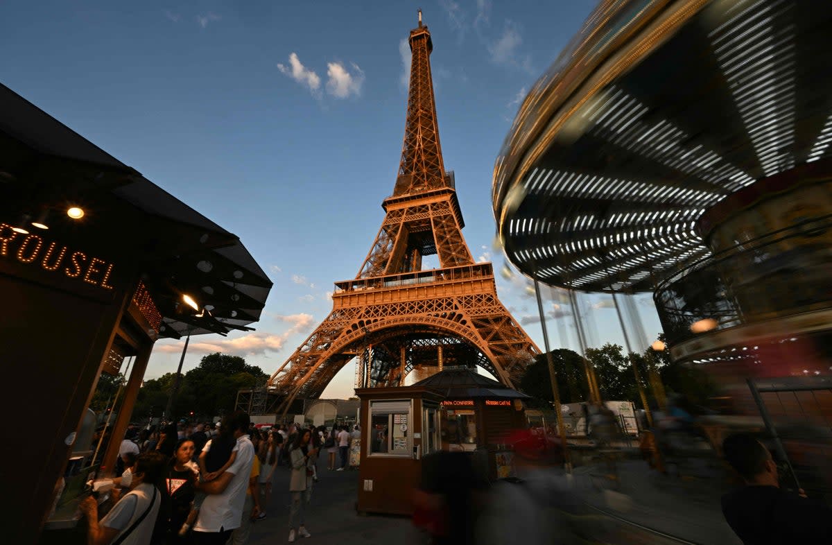 The tower was built to be a main attraction for the 1889 world fair  (AFP via Getty Images)