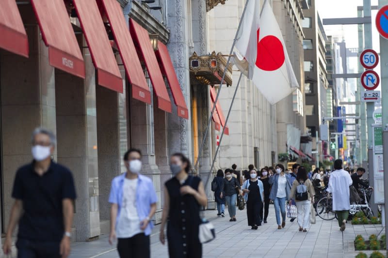 <cite>日本東京街頭。（美聯社）</cite>