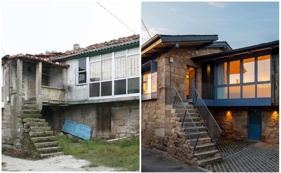 Lo que eran tres casas de labranza antiguas y prácticamente en ruinas se ha convertido en una vivienda de ensueño tras un espectacular proceso de rehabilitación. (Foto: <a href="http://plpa.es/es/projects/rehabilitacion-vivienda-castromao/#!prettyPhoto[Gallery]/0/" rel="nofollow noopener" target="_blank" data-ylk="slk:PLP ATELIER;elm:context_link;itc:0;sec:content-canvas" class="link ">PLP ATELIER</a>).