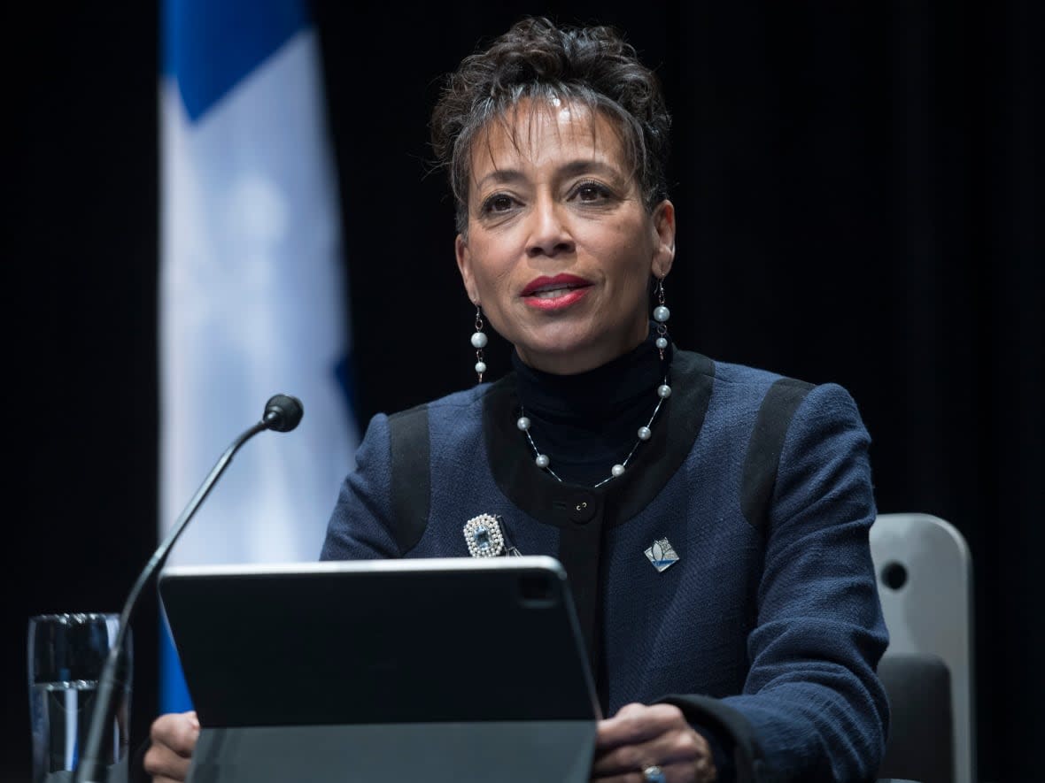 Former Quebec Minister of International Relations Nadine Girault announced her lung cancer diagnosis in 2019.  (Graham Hughes/The Canadian Press - image credit)