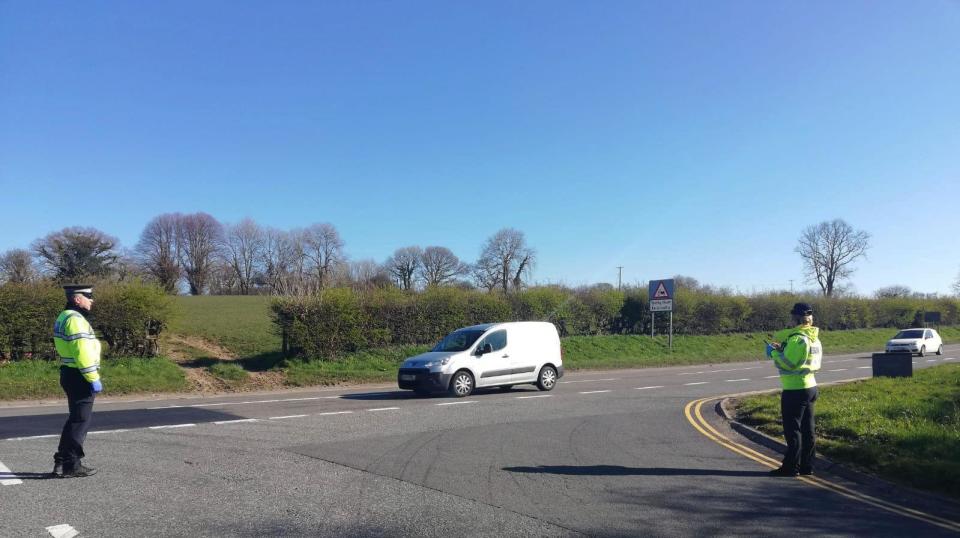 Sergeant Hamish Nichols, of Dyfed-Powys Police, said patrols over the last two days resulted in more than 200 reminders to the public about what counts as 'essential travel' (PA)