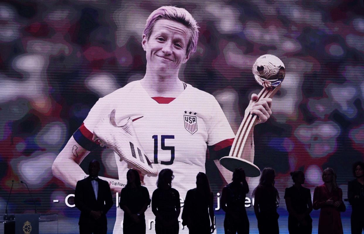 Megan Rapinoe is Sports Illustrated's Sportsperson of the year. (FRANCK FIFE/AFP via Getty Images)