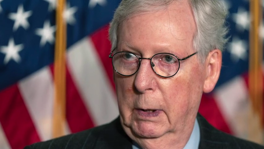 Republican Senate Minority Leader Mitch McConnell, who led the fight against protections for voting rights.