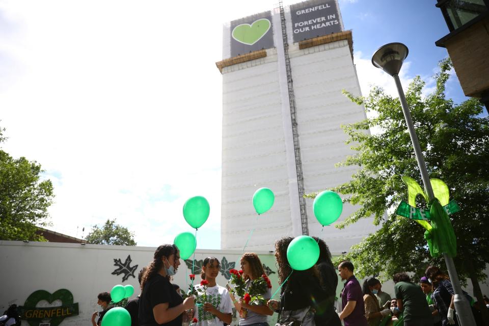 At least 22 disabled people lived above the 10th floor of the 24-storey west London block (Reuters)