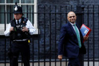 Britain's Home Secretary Sajid Javid leaves 10 Downing Street, London, Britain, November 13, 2018. REUTERS/Peter Nicholls